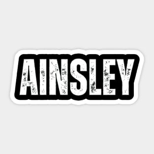 Ainsley Name Gift Birthday Holiday Anniversary Sticker